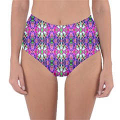 Pattern-32 Reversible High-waist Bikini Bottoms by ArtworkByPatrick