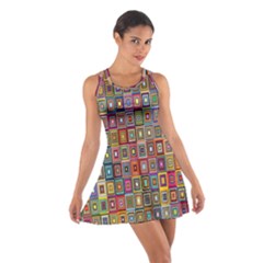 Artwork By Patrick-pattern-33 Cotton Racerback Dress by ArtworkByPatrick