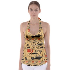 55 Chevy Babydoll Tankini Top by ArtworkByPatrick