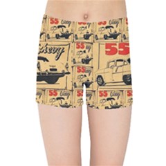 55 Chevy Kids Sports Shorts by ArtworkByPatrick