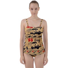 55 Chevy Twist Front Tankini Set by ArtworkByPatrick