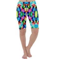 Artwork By Patrick--colorful-1 Cropped Leggings  by ArtworkByPatrick