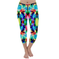 Artwork By Patrick--colorful-1 Capri Winter Leggings  by ArtworkByPatrick