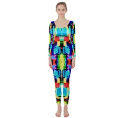 Artwork By Patrick--colorful-1 Long Sleeve Catsuit by ArtworkByPatrick