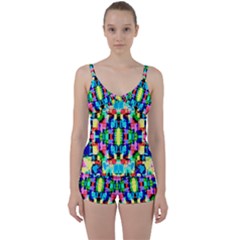 Artwork By Patrick--colorful-1 Tie Front Two Piece Tankini by ArtworkByPatrick