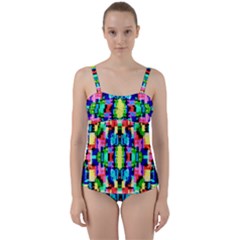 Artwork By Patrick--colorful-1 Twist Front Tankini Set by ArtworkByPatrick