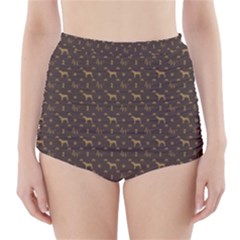 Louis Weim Luxury Dog Attire High-waisted Bikini Bottoms by PodArtist