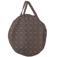 Louis Weim Luxury Dog Attire Giant Round Zipper Tote