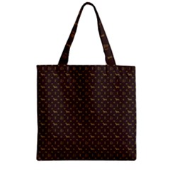 Louis Dachshund  Luxury Dog Attire Zipper Grocery Tote Bag