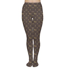 Louis Dachshund  Luxury Dog Attire Women s Tights