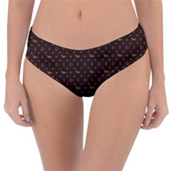 Louis Dachshund  Luxury Dog Attire Reversible Classic Bikini Bottoms