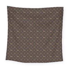 Louis Dachshund  Luxury Dog Attire Square Tapestry (Large)