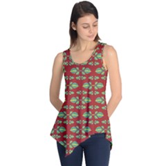 Tropical Stylized Floral Pattern Sleeveless Tunic by dflcprints