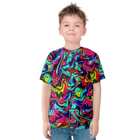 Pattern-34 Kids  Cotton Tee by ArtworkByPatrick