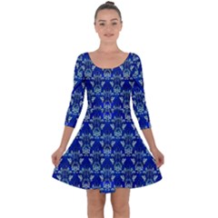 Artwork By Patrick-victorian Quarter Sleeve Skater Dress