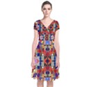 Pattern-35 Short Sleeve Front Wrap Dress View1