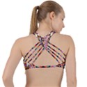 Pattern-35 Criss Cross Racerback Sports Bra View2