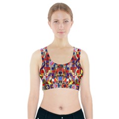 Pattern-35 Sports Bra With Pocket by ArtworkByPatrick