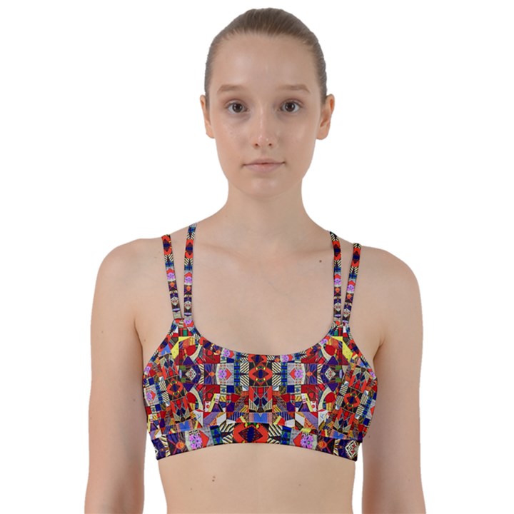 Pattern-35 Line Them Up Sports Bra