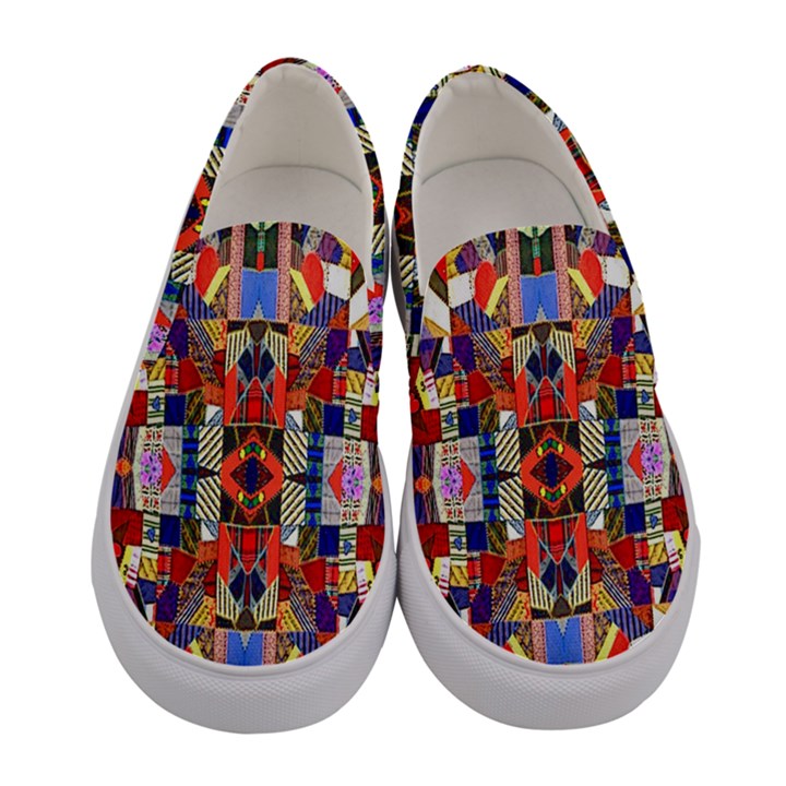 Pattern-35 Women s Canvas Slip Ons