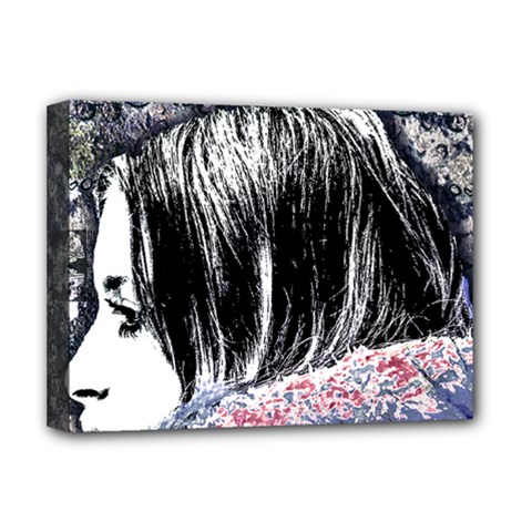 Grunge Graffiti Style Women Poster Deluxe Canvas 16  X 12   by dflcprints