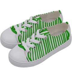 Green Trademark Promo Kids  Low Top Canvas Sneakers