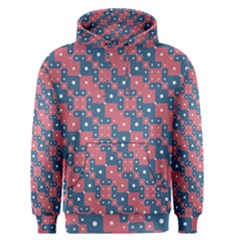 Squares And Circles Motif Geometric Pattern Men s Pullover Hoodie by dflcprints