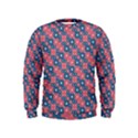 Squares And Circles Motif Geometric Pattern Kids  Sweatshirt View1