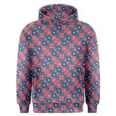 Squares And Circles Motif Geometric Pattern Men s Overhead Hoodie by dflcprints