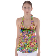 Colorful-2 Babydoll Tankini Top by ArtworkByPatrick