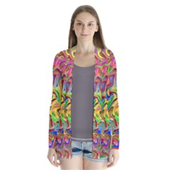 Colorful-2 Drape Collar Cardigan by ArtworkByPatrick