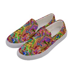 Colorful-2 Women s Canvas Slip Ons by ArtworkByPatrick