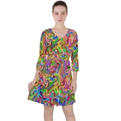 Colorful-2 Ruffle Dress