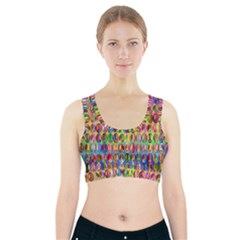 Peace Sign Sports Bra With Pocket by ArtworkByPatrick