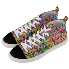 Peace Sign Men s Mid-top Canvas Sneakers by ArtworkByPatrick