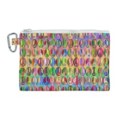 Peace Sign Canvas Cosmetic Bag (large)