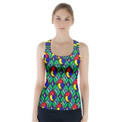 Colorful-4 Racer Back Sports Top