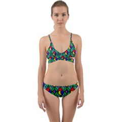 Colorful-4 Wrap Around Bikini Set