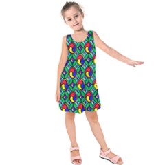 Colorful-4 Kids  Sleeveless Dress by ArtworkByPatrick