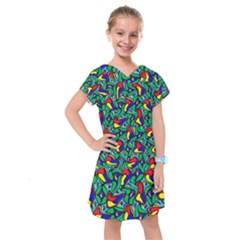 Colorful-4 1 Kids  Drop Waist Dress