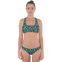 Colorful-4 1 Cross Back Hipster Bikini Set