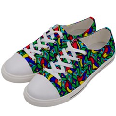 Colorful-4 1 Women s Low Top Canvas Sneakers