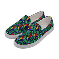 Colorful-4 1 Women s Canvas Slip Ons