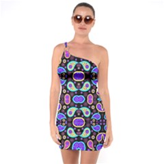 Colorful-5 One Soulder Bodycon Dress by ArtworkByPatrick