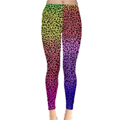 Colorful Leopard Prints Leggings  by PattyVilleDesigns