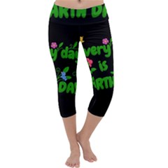 Earth Day Capri Yoga Leggings