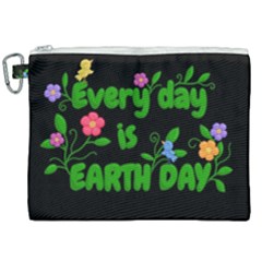 Earth Day Canvas Cosmetic Bag (XXL)