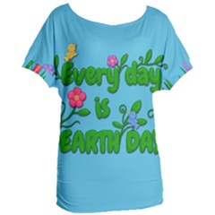 Earth Day Women s Oversized Tee