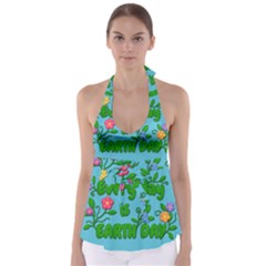 Earth Day Babydoll Tankini Top by Valentinaart