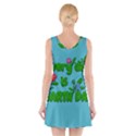 Earth Day V-Neck Sleeveless Skater Dress View2